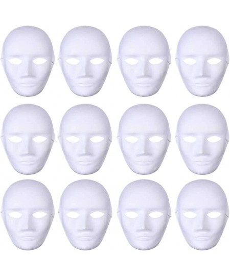 24Pcs DIY Mask Blank Painting Male Full Face Mask for Halloween Ghost Cosplay Masquerade Hip Hop Dance Party Favors $53.90 - ...