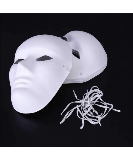 24Pcs DIY Mask Blank Painting Male Full Face Mask for Halloween Ghost Cosplay Masquerade Hip Hop Dance Party Favors $53.90 - ...