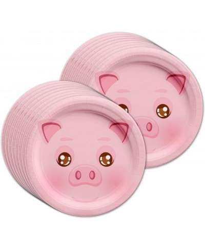 Pig Birthday Party Supplies Set Plates Napkins Cups Tableware Kit for 16 $37.32 - Kids' Party Tableware