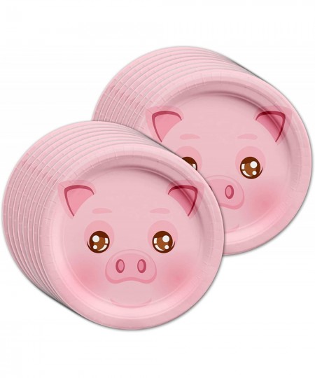 Pig Birthday Party Supplies Set Plates Napkins Cups Tableware Kit for 16 $37.32 - Kids' Party Tableware