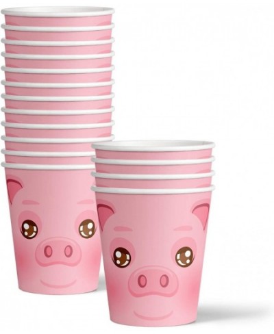 Pig Birthday Party Supplies Set Plates Napkins Cups Tableware Kit for 16 $37.32 - Kids' Party Tableware