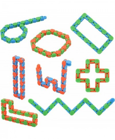 8 Pack 24 Links Wacky Tracks Snap and Click Fidget Toys Finger Sensory Toys Snake Puzzles for Stress Relief Party Bag Fillers...