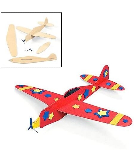 DIY Unfinished Wood Airplane Kits - Set of 12 - Crafts for Kids $48.18 - Craft Kits