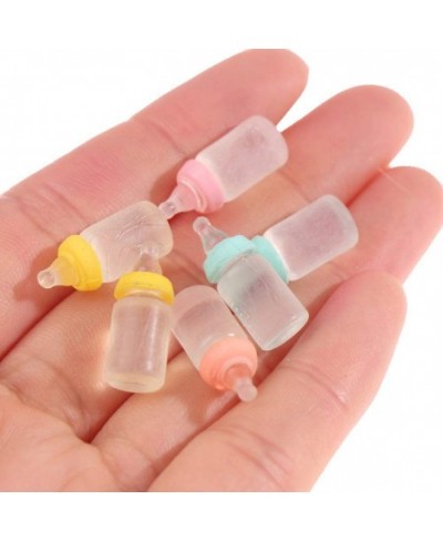 30Pcs 1:12 Dollhouse Miniatures Milk Bottle Baby Bottle Model Doll House Decor Baby Pretend Toys Dolls Accessories Dollhouses...