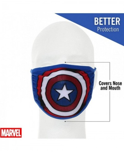 Marvel Captain America Face Mask Set Kids Cloth Face Masks Multi Set of 6 $43.86 - Kids' Dress-Up Accessories