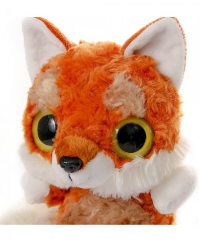 WELDREAM Red Fox Plush Toy with Furry Tail Huggable Stuffed Animals Lovely Big Eyes and Charming Smile Gift for Boys/Girls-7 ...