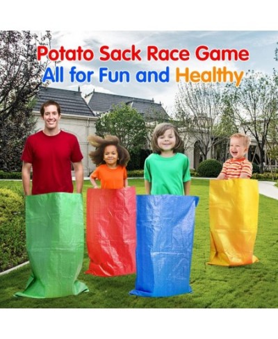 20PCS Outdoor Games Potato Sack Race Bag 3-Legged Race Bands with Egg and Spoon Race Lawn Games for Outside Backyard Field Da...