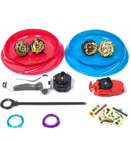 Metal Master Fusion Gyro Toys for Kids 4X High Performance Tops Attack Set with Launcher and Grip Starter Set and Arena $34.7...