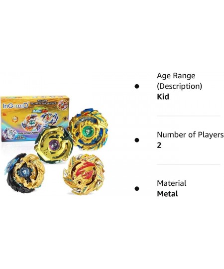 Metal Master Fusion Gyro Toys for Kids 4X High Performance Tops Attack Set with Launcher and Grip Starter Set and Arena $34.7...