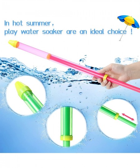 24 Pcs 22.4 Inch Crayon Soaker Water Guns Water Tube Squirters Water Suction Gun Water Shooter Beach and Pool Toys Squirt Gun...