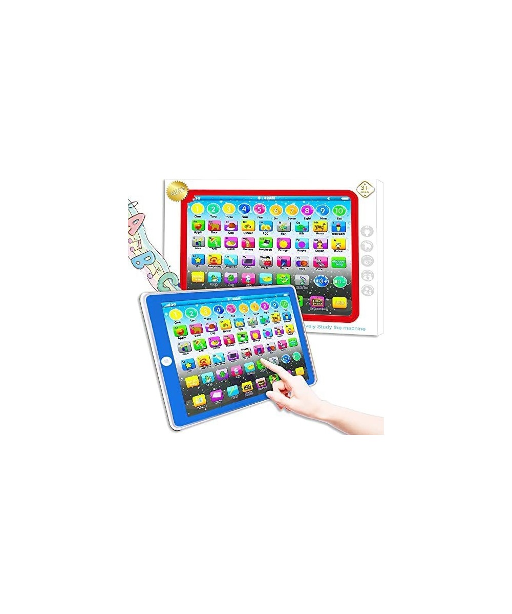 Learning Tablet Toy Baby Tablet Preschool Child Early Educational Touch Pad for Fun Learn Number ABCs Spelling Animal Blue-00...