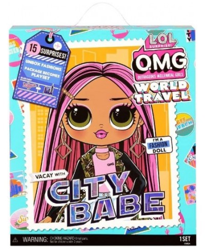 LOL Surprise OMG World Travel? City Babe Fashion Doll with 15 Surprises Including Outfit Travel Accessories and Reusable Play...