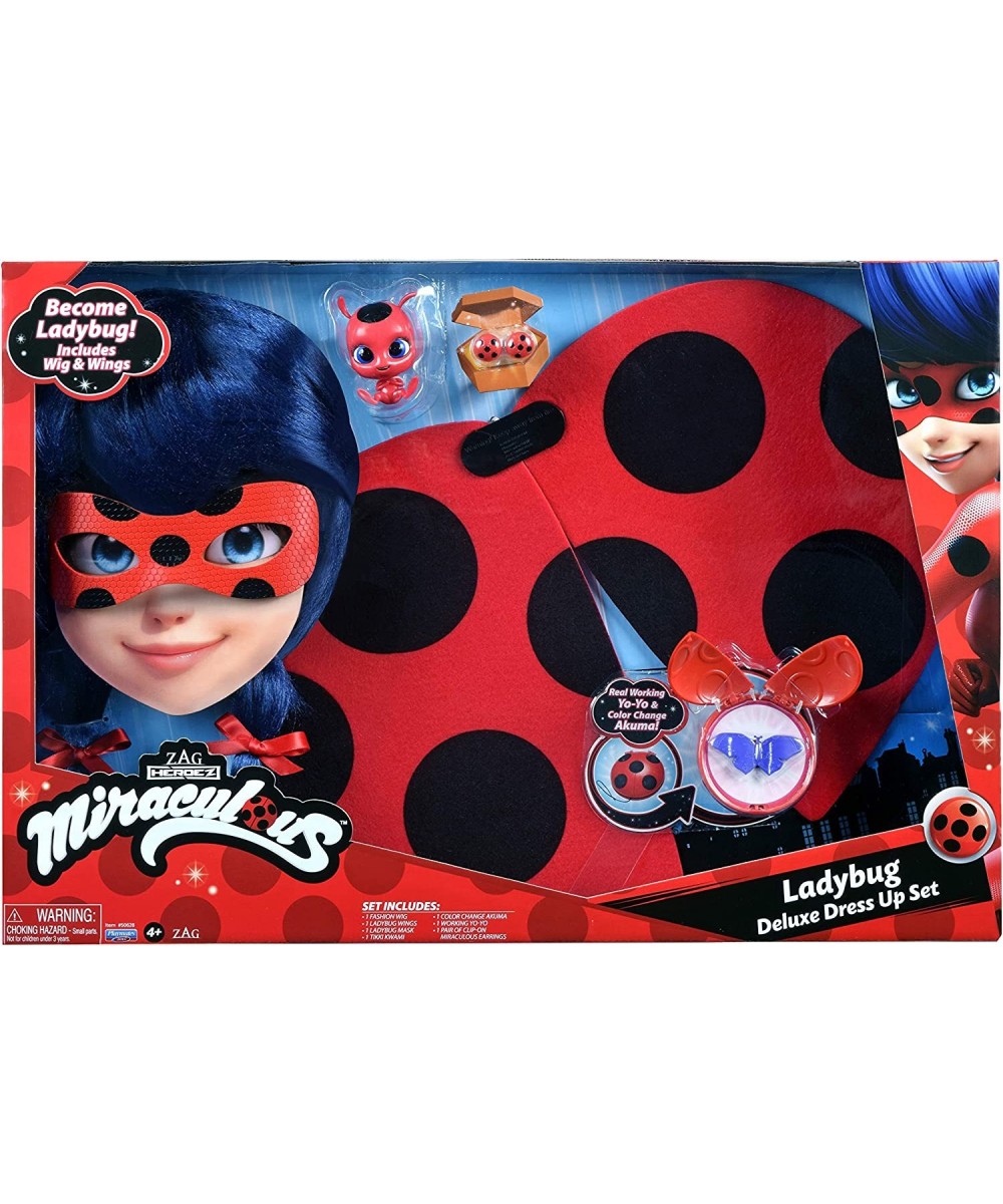 Miraculous: Tales Of Ladybug And Cat Noir Deluxe Role Play Set Ladybug Costume Kids Fancy Dress Set With Mask And Accessories...