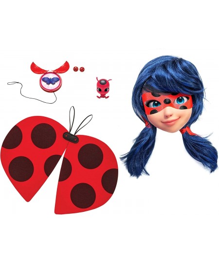 Miraculous: Tales Of Ladybug And Cat Noir Deluxe Role Play Set Ladybug Costume Kids Fancy Dress Set With Mask And Accessories...