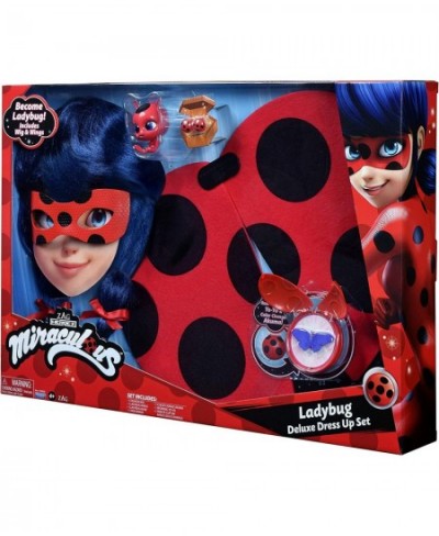 Miraculous: Tales Of Ladybug And Cat Noir Deluxe Role Play Set Ladybug Costume Kids Fancy Dress Set With Mask And Accessories...