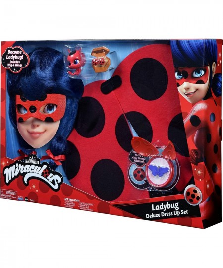 Miraculous: Tales Of Ladybug And Cat Noir Deluxe Role Play Set Ladybug Costume Kids Fancy Dress Set With Mask And Accessories...