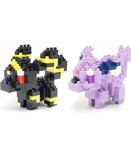 Nanoblocks - 2 Set Bundle - Espeon and Umbreon (Eifie and Blacky in Japan) - Adjustable Pokemon Characters (Japan Import) $65...