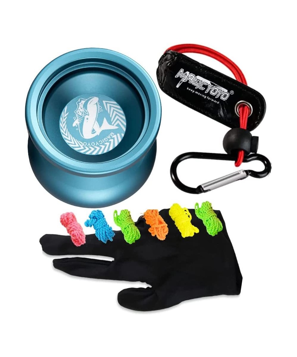 Professional Yoyo Shark Honor N12 Yoyo Long Time Spinning Yoyo Sand Blasted Finish Yoyo with Yoyo Strings Yoyo Holster Yoyo G...