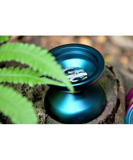 Professional Yoyo Shark Honor N12 Yoyo Long Time Spinning Yoyo Sand Blasted Finish Yoyo with Yoyo Strings Yoyo Holster Yoyo G...