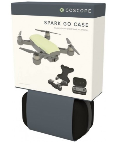 SPARK GO CASE - compact hardshell case - DJI SPARK & CONTROLLER - Adventure/Travel Case (features belt straps for easy hands-...