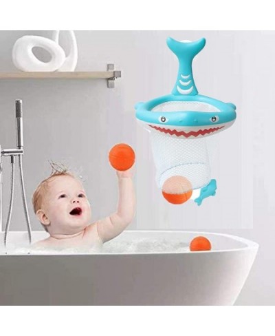 Bath Toys Set for Toddlers 3 4 5 6 Years with Bath Toy Storage Pool Toys for Toddlers Water Toys Shark Toys Basketball Hoop T...