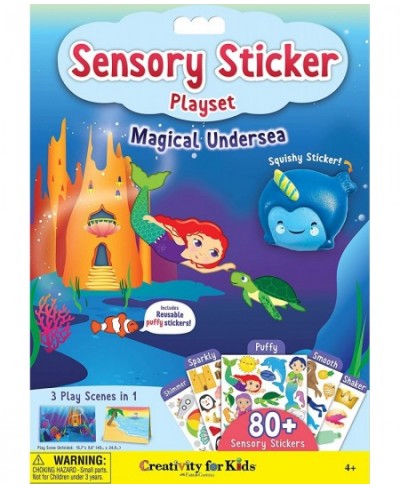 Sensory Sticker Playset - Magical Undersea Adventures - 50+ Sensory Stickers and Scenes - Gifts for Boys and Girls Ages 4+ $1...