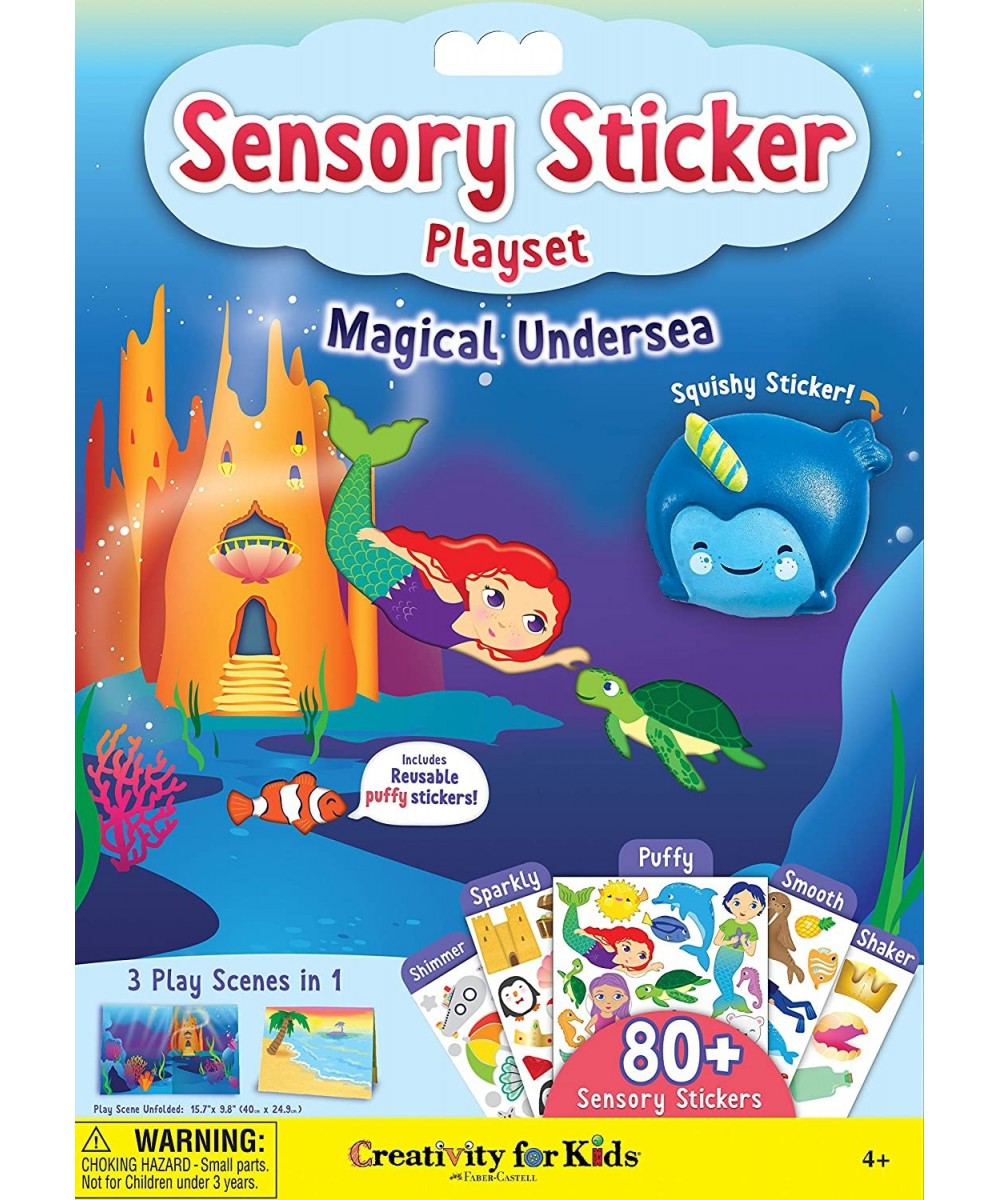 Sensory Sticker Playset - Magical Undersea Adventures - 50+ Sensory Stickers and Scenes - Gifts for Boys and Girls Ages 4+ $1...