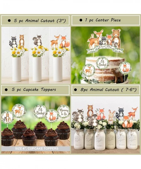 MEGA 257 Pc Woodland Baby Shower Decorations for Boy Or Girl Kit | Gender Neutral Forest Animal Decor | BABY boxes | Banners ...