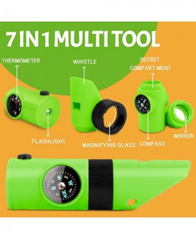 Real Binoculars for Kids 8x21 Shockproof Compact Kids Binoculars with 7 in 1 Multi Tool Magnifying Glass & Compass for Bird W...