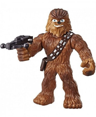 Star Wars Galactic Heroes Mega Mighties Chewbacca 10-Inch Action Figure with Bowcaster Accessory Toys for Kids Ages 3 and Up ...