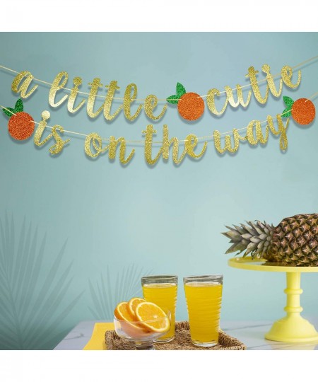 A Little Cutie Is On The Way Banner Citrus Banner Orange Theme Birthday Cutie Baby Shower Little Cutie Birthday Party Decor $...