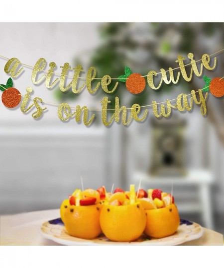 A Little Cutie Is On The Way Banner Citrus Banner Orange Theme Birthday Cutie Baby Shower Little Cutie Birthday Party Decor $...