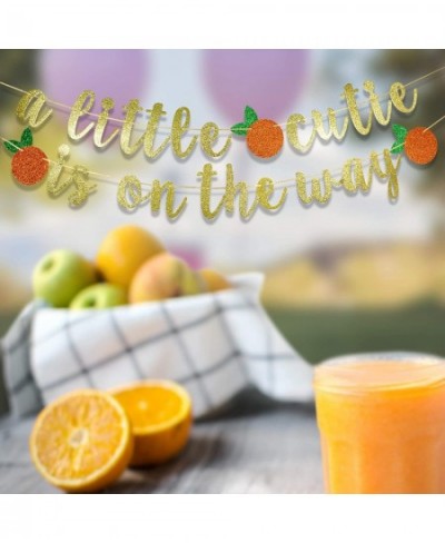 A Little Cutie Is On The Way Banner Citrus Banner Orange Theme Birthday Cutie Baby Shower Little Cutie Birthday Party Decor $...