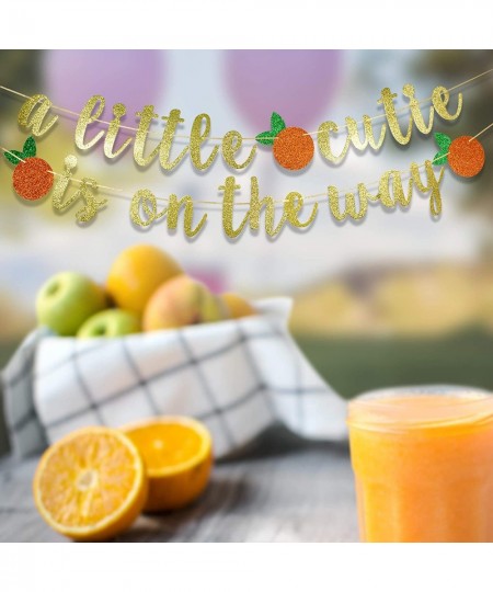 A Little Cutie Is On The Way Banner Citrus Banner Orange Theme Birthday Cutie Baby Shower Little Cutie Birthday Party Decor $...