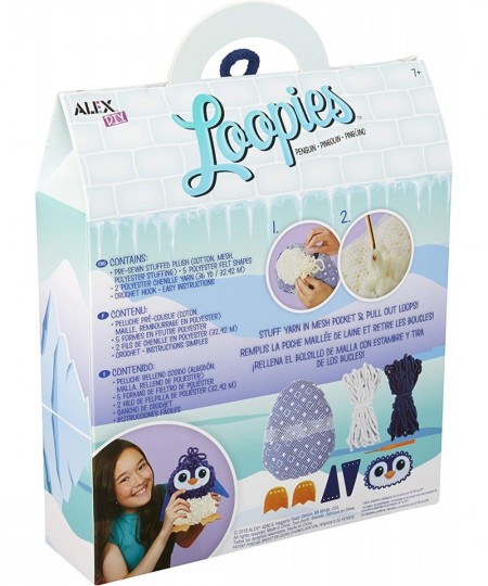 Alex Loopies Yarn and Plush Penguin Kids DIY Craft Kit $21.74 - Craft Kits