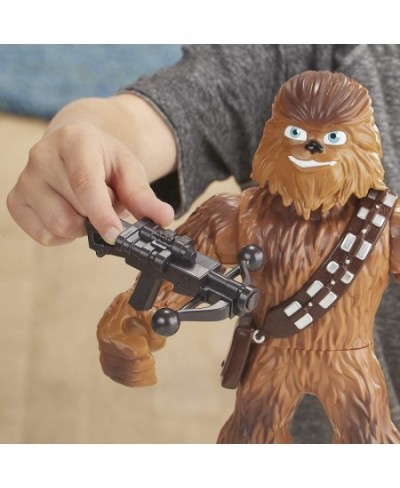 Star Wars Galactic Heroes Mega Mighties Chewbacca 10-Inch Action Figure with Bowcaster Accessory Toys for Kids Ages 3 and Up ...