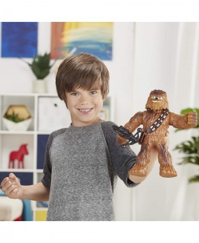 Star Wars Galactic Heroes Mega Mighties Chewbacca 10-Inch Action Figure with Bowcaster Accessory Toys for Kids Ages 3 and Up ...