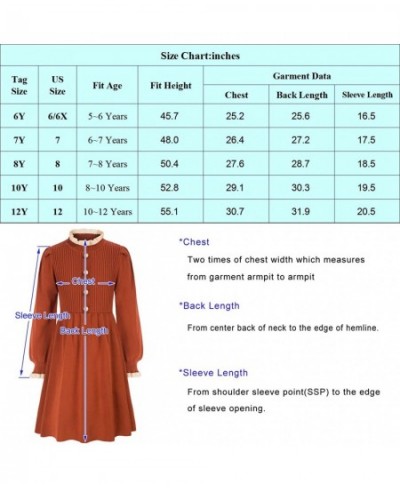 Girls Sweater Dresses Cute Long Sleeve Fall Winter Knit Dress $35.04 - Kids' Costumes