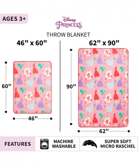 Kids Bedding Super Soft Plush Throw Blanket 46 in x 60 in Disney Princess $29.95 - Kids' Plush Toy & Blanket Sets