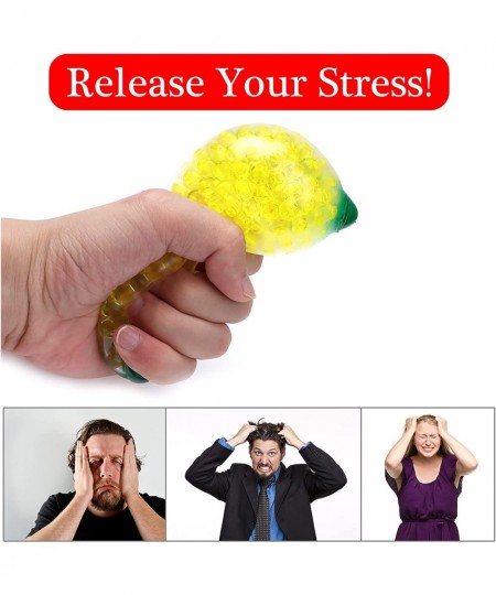 4 Pcs Large Stress Relievers Stress Relief Fidget Balls Kids Sensory Stress Balls Bead Filled Stress Ball Hand Wrist Squeeze ...