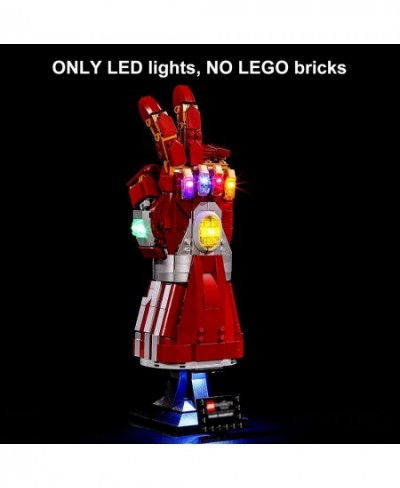 LED Light for Lego Marvel Nano Gauntlet 76223 Building Kit Design and Configuration Compatible with Lego 76223 Model(LED Ligh...