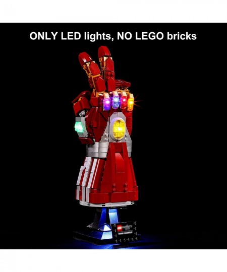 LED Light for Lego Marvel Nano Gauntlet 76223 Building Kit Design and Configuration Compatible with Lego 76223 Model(LED Ligh...