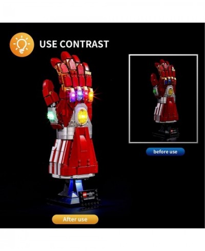 LED Light for Lego Marvel Nano Gauntlet 76223 Building Kit Design and Configuration Compatible with Lego 76223 Model(LED Ligh...