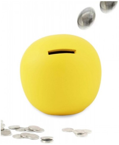 Yellow だるま（達磨） Daruma Doll Saving Box Coin Bank Money Saving Bank Toy Bank Fortune Doll Make Wish Doll Coin Bank Home Decorat...