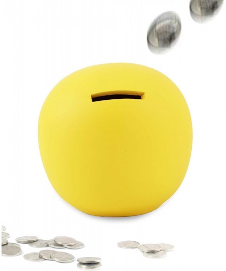 Yellow だるま（達磨） Daruma Doll Saving Box Coin Bank Money Saving Bank Toy Bank Fortune Doll Make Wish Doll Coin Bank Home Decorat...