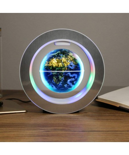 Magnetic Levitation Floating 4in Constellation Globe with Led Light Lamp Rotating in Midair for Adult Cool Office Desk Access...