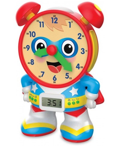 Super Telly Teaching Time Clock - Primary Color - Telling Time Teaching Clock - Toddler Toys & Gifts for Boys & Girls Ages 3 ...