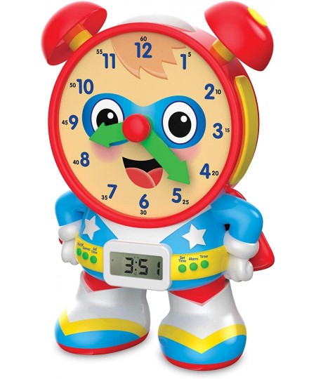 Super Telly Teaching Time Clock - Primary Color - Telling Time Teaching Clock - Toddler Toys & Gifts for Boys & Girls Ages 3 ...