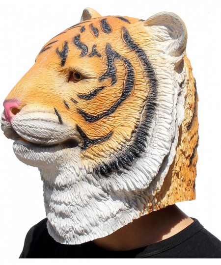 Novelty Halloween Costume Party Animal Jurassic Head Mask (Tiger) $25.24 - Kids' Dress-Up Accessories