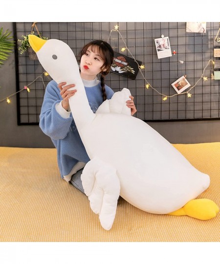 Oversized Plush Stuffed Toys White Goose Sleeping Pillow Cute Giant Duck Sofa Cushion Soft Stuffed Animal Doll (A) $25.86 - K...